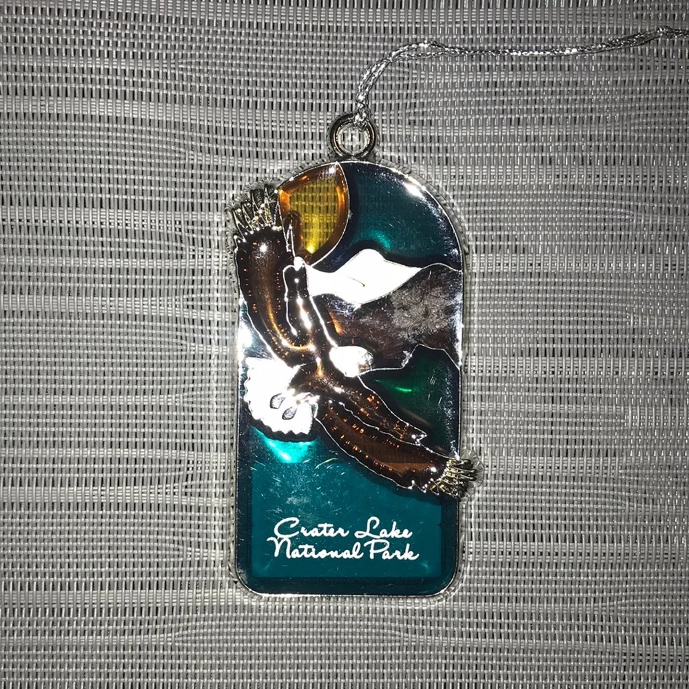 Souvenir Ornament Crater Lake National Park Soaring Eagle Mountains Suncatcher